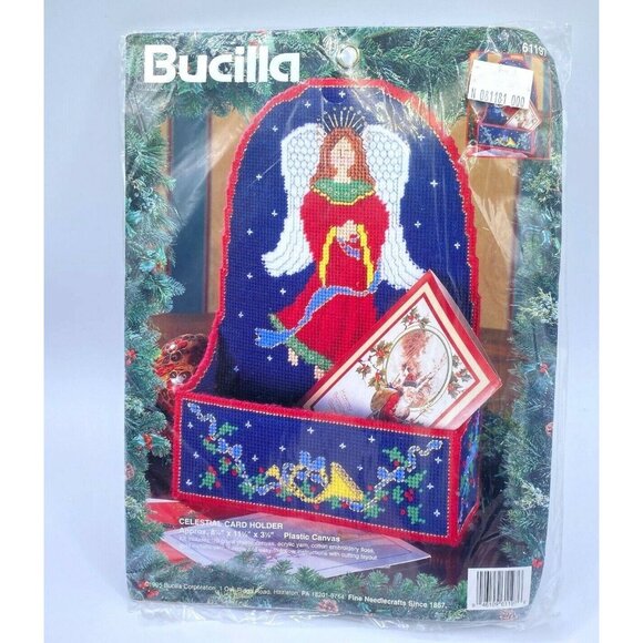 Bucilla Other - NEW Bucilla Celestial Card Holder Kit 61197 christmas angel 8.25 x 11.5 x 3.25